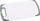 Dërrasë prerëse plastike Kesper Carving Board, 25.8 x 15.2 cm, e bardhë