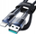 Kabllo Joyroom S-A42 Crystal-Clear Series, USB-A në Lightning, 3A, 1.2m, e zezë