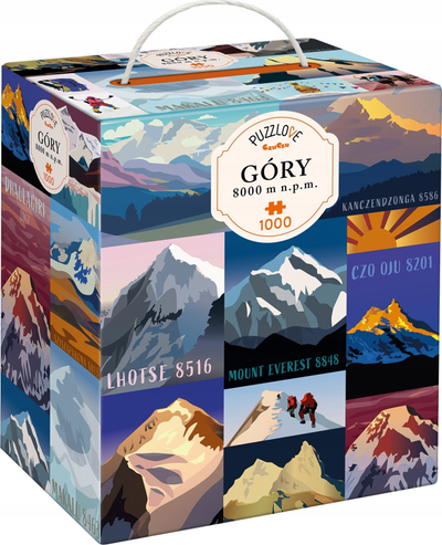 Puzzle Czuczu Puzzlove Mountains 8000 m, 1000 pjesë, 48 x 68 cm, shumëngjyrëshe