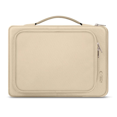 Çantë laptopi Tech-Protect Basic Bag, 15-16", me xhep përpara, bezhë