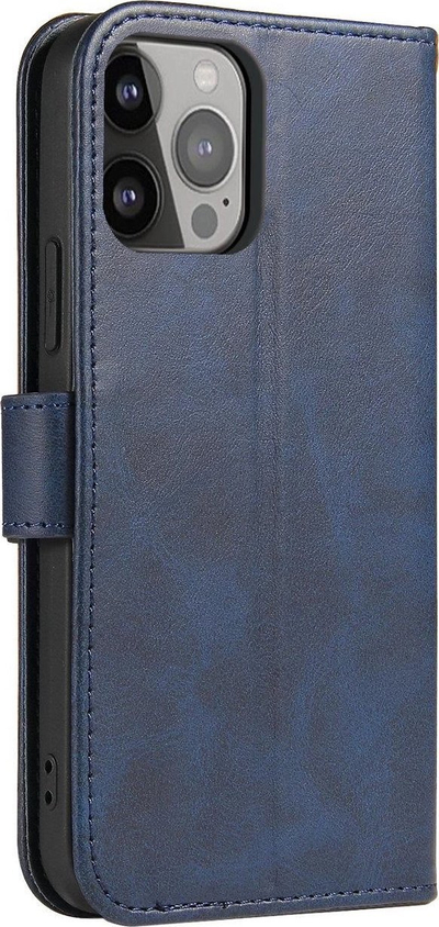 Kapak magnetik për Samsung Galaxy S24 Plus, me portofol, blu