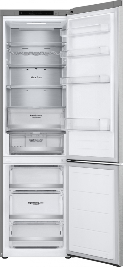 Frigorifer i kombinuar LG GBV7280DMB, 387L, No Frost, ngjyrë çelik