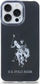 Mbulesë telefoni US Polo Assn Shiny Big Logo për iPhone 15 Pro Max 6.7", e zezë