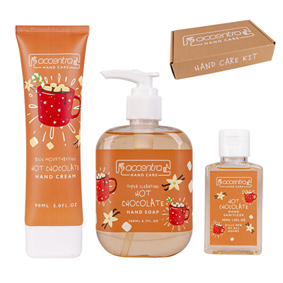 Set për trup Accentra Xmas - sapun për duar 200 ml + krem për duar 90 ml + dezinfektues për duar 45 ml