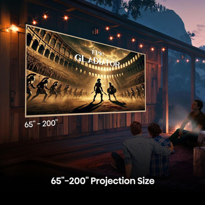 Projektor Hisense M2 Pro, portativ, rezolucion i lartë, argjendtë