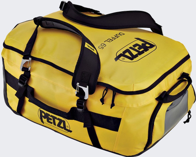 Çantë duffel Petzl 65L S045AA00, e fortë, e verdhë me të zezë