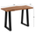 Banak bar Montana HM8463.11, dru akacie masiv 4cm, 120x53x96 cm, me bazë metalike të zezë
