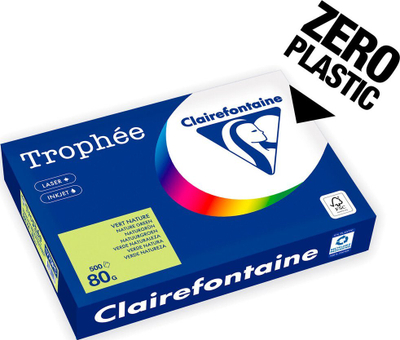 Letër kopjimi Clairefontaine Trophée 1775PC A4, 80 g m², 500 fletë, jeshile natyrale