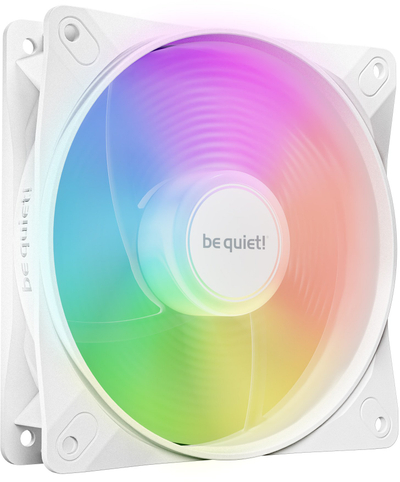 Вентилатор кула Be Quiet Light Wings LX, 120mm PWM, ARGB, бел