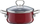 Tigan me kapak xhami Riess Rosso, 16 cm, 1L, i kuq