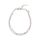Byzylyk Alisia Double Bracelet AL3054, argjend, detaje ari rozë, gur Rose Quartz
