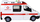 Makine lodër ambulancë LeanToys City Ambulance, me dritë edhe zë, e bardhë
