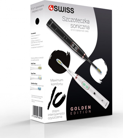Brushë për dhëmbë 4Swiss Sensitive Care ST212 Golden Edition, e bardhë