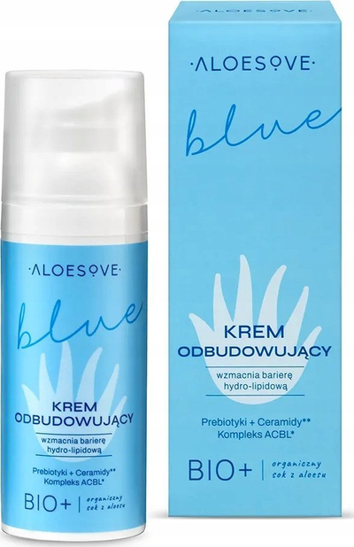 Krem fytyre Aloesove Blue, rigjenerues, për lëkurë të thatë, 50ml