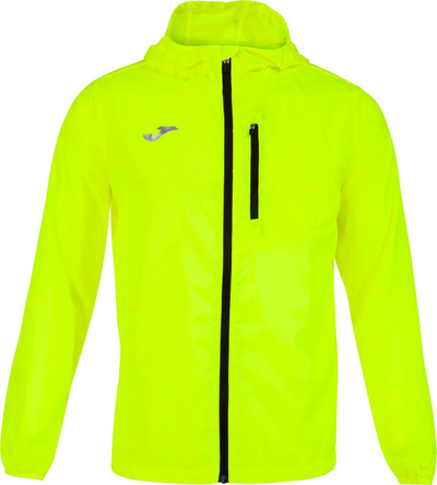 Xhaketë vrapimi Joma R-trail Nature, kundra erës edhe shiut, me kapuç, e verdhë fluo