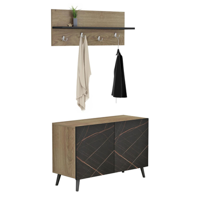 Set paradhomë Delphine 80x31,5x52Hcm (HM8876.12), zezë