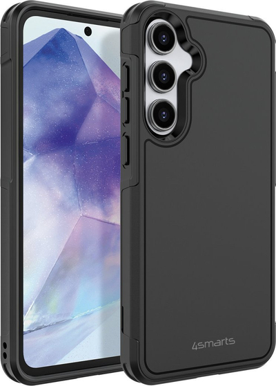 Mbulesë telefoni 4smarts Defend Case për Samsung Galaxy A55, mbrojtëse, goditje rezistuese, transparente