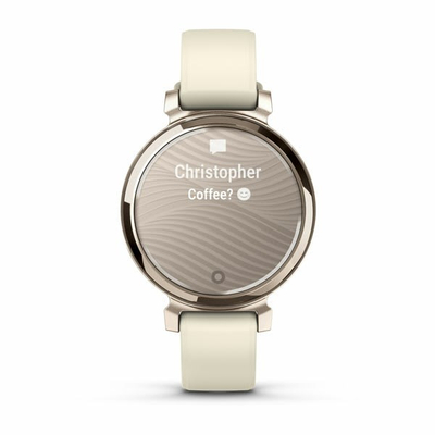Ora smartwatch Garmin Lily 2, 34mm, GPS Bluetooth, krem e artë