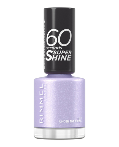 Llak thonjsh Rimmel 60 Seconds Super Shine 153 Under The Palms, tharje e shpejtë, me shkëlqim, lejla pastel