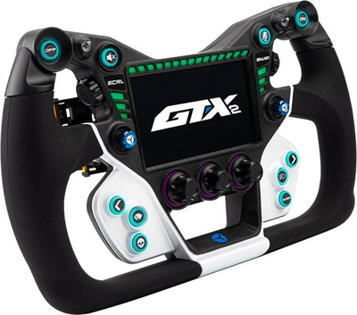 Timon sim racing Cube Controls GT-X2, ekran 5\", diametër 300mm, i bardhë e zi