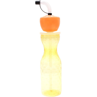 Shishe sportive Excellent Houseware, 500 ml, me pipëz, e verdhë