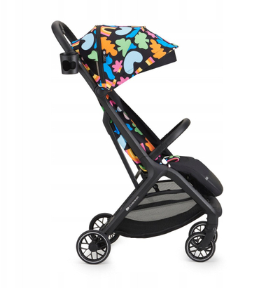 Karrocë për kalamaj Kinderkraft NUBI 2 Happy Shapes, palosje automatike, deri 22 kg, shumëngjyrëshe
