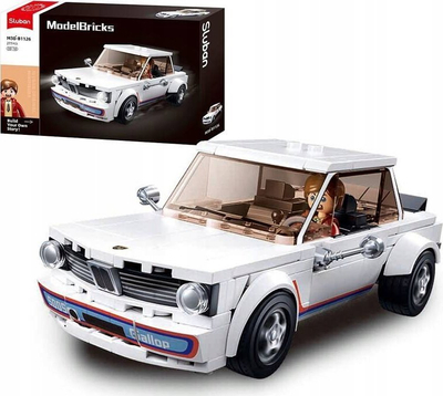 Lodër konstruktore Sluban MB Bricks Retro Car, 277 copa, mbi 10 vjeç