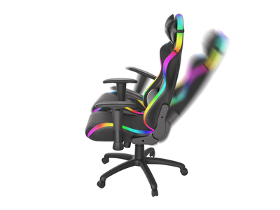 Karrige gaming Genesis Trit 500 RGB, ergonomike, me ndriçim RGB, e zezë