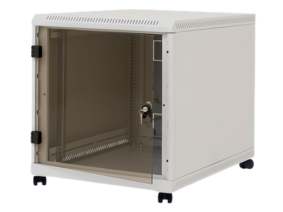 Rack dyshemeje Triton 19" 12U, 600x1000mm, derë xhami, IP30, gri