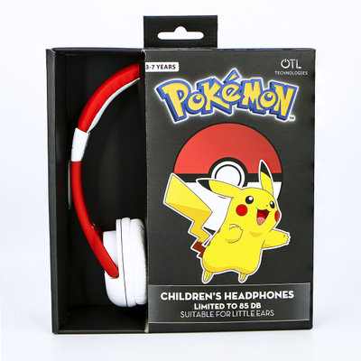 Kufje OTL Pokemon Pokeball Kids, të kuqe