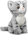 Lodër pelushi Animigos Tabby Cat, 20cm, mace, shumëngjyrëshe