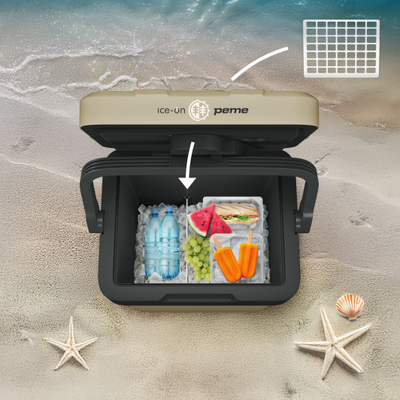 Frigorifer turistik Peme Essential 32, 25.7L, termoelektrik, Sand Storm