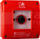 Buton manual zjarri OP1 W01 A 01, 230V AC, sipërfaqësor, i kuq