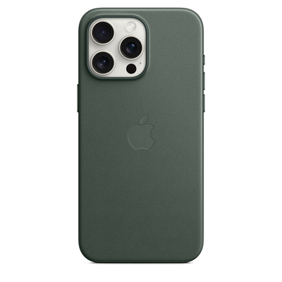 Маска Apple за iPhone 15 Pro Max FineWoven Case со MagSafe, Evergreen