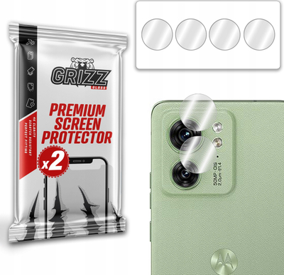 Xham kamere GrizzGlass HybridGlass për Motorola Edge 40, set me 2 copë, transparent