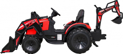 Traktor elektrik për fëmijë Buggy 720 T, 12V, me rimorkio, i kuq