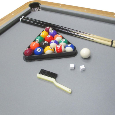 Tavolinë loje Enero 6ft, 3 në 1 pingpong edhe bilardo, shumëfunksionale, e bardhë dru