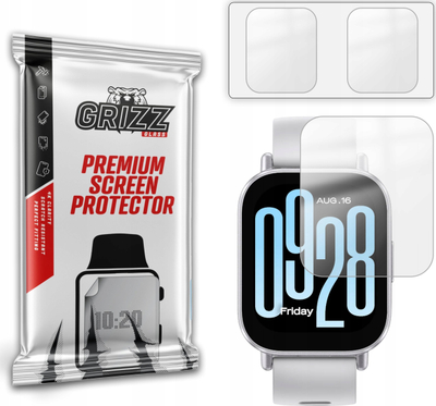 Mbrojtëse ekrani GrizzGlass PaperScreen për Xiaomi Redmi Watch 5 Active, mat, set me 2 copë, transparente