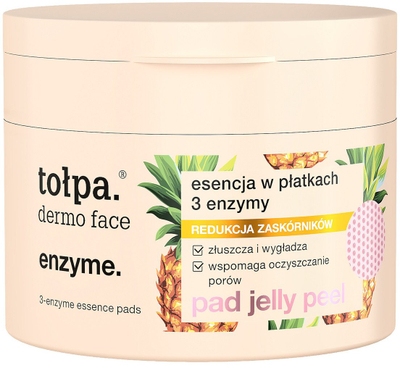 Peshqirë fytyre TOLPA Dermo Face Enzymy, essence me 3 enzima, 50 copë