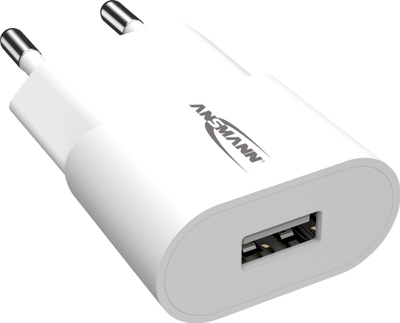 Karikues muri Ansmann HomeCharger HC105, 1x USB A, 1A, i bardhë