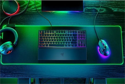 Tastierë gaming Razer Ornata V3 Tenkeyless, low profile, Razer Chroma RGB, e zezë