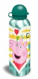 Shishe alumini Peppa Pig, 500 ml, shumëngjyrëshe