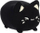 Lodër pelushi Aurora Meowchi Tasty Peach Black Sesame, 18cm, eco-friendly, e zezë