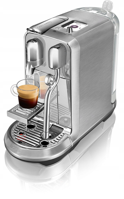 Aparat kafeje me kapsula Nespresso Sage Creatista Plus SNE800BSS, presion i lartë, shkop avulli automatik, argjendtë