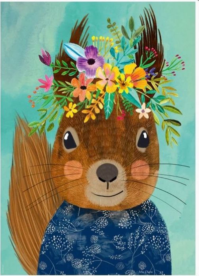 Puzzle Heye Floral Friends Sweet Squirrel, 1000 pjesë, shumëngjyrësh