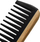 Krehër Activeshop Loft Comb NN-09, 14.5×5.5 cm, i zi
