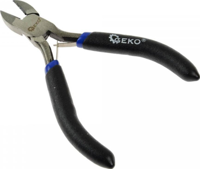 Pinca prerëse anësore Geko G00832, 115mm, doreza ergonomike, e zezë