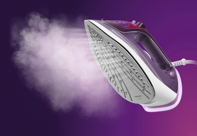 Hekur me avull Philips DST3041/30, 2600W, taban qeramik, lejla