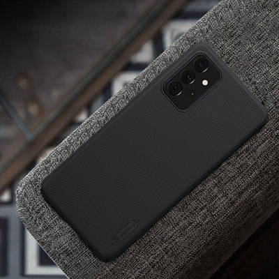Mbështjellëse Etui Nillkin Frosted për Samsung Galaxy A72 5G / 4G, universale, e zezë