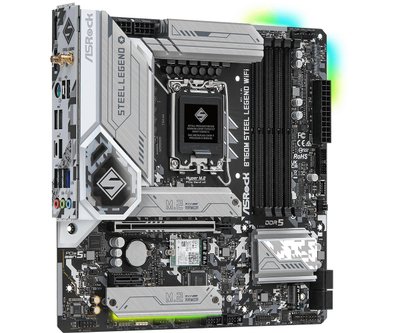 Матична плоча Asrock B760M Steel Legend WiFi Intel B760 LGA 1700 micro ATX